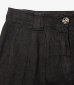 Bermuda Mujer 100% Lino Capella Negro
