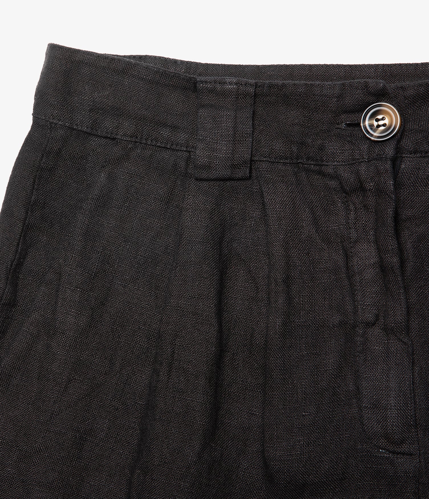 Bermuda Mujer 100% Lino Capella Negro