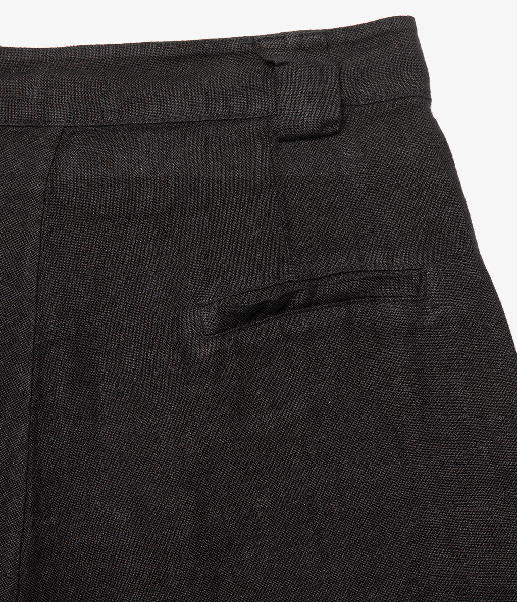 Bermuda Mujer 100% Lino Capella Negro