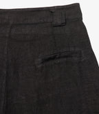 Bermuda Mujer 100% Lino Capella Negro