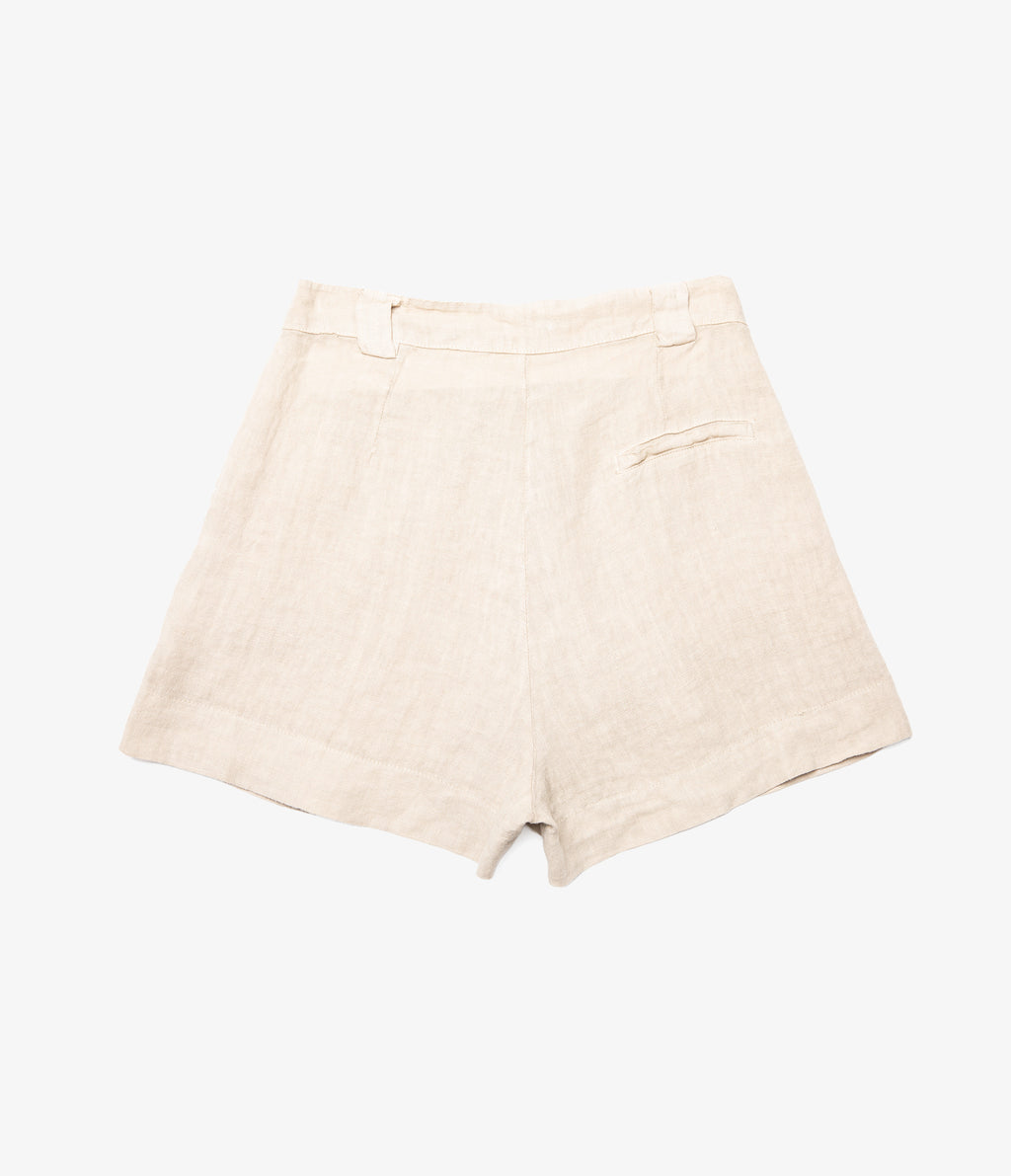 Bermuda Mujer 100% Lino Capella Beige