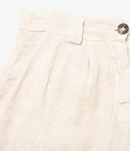 Bermuda Mujer 100% Lino Capella Beige
