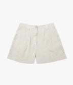 Bermuda Mujer 100% Lino Firenze Beige