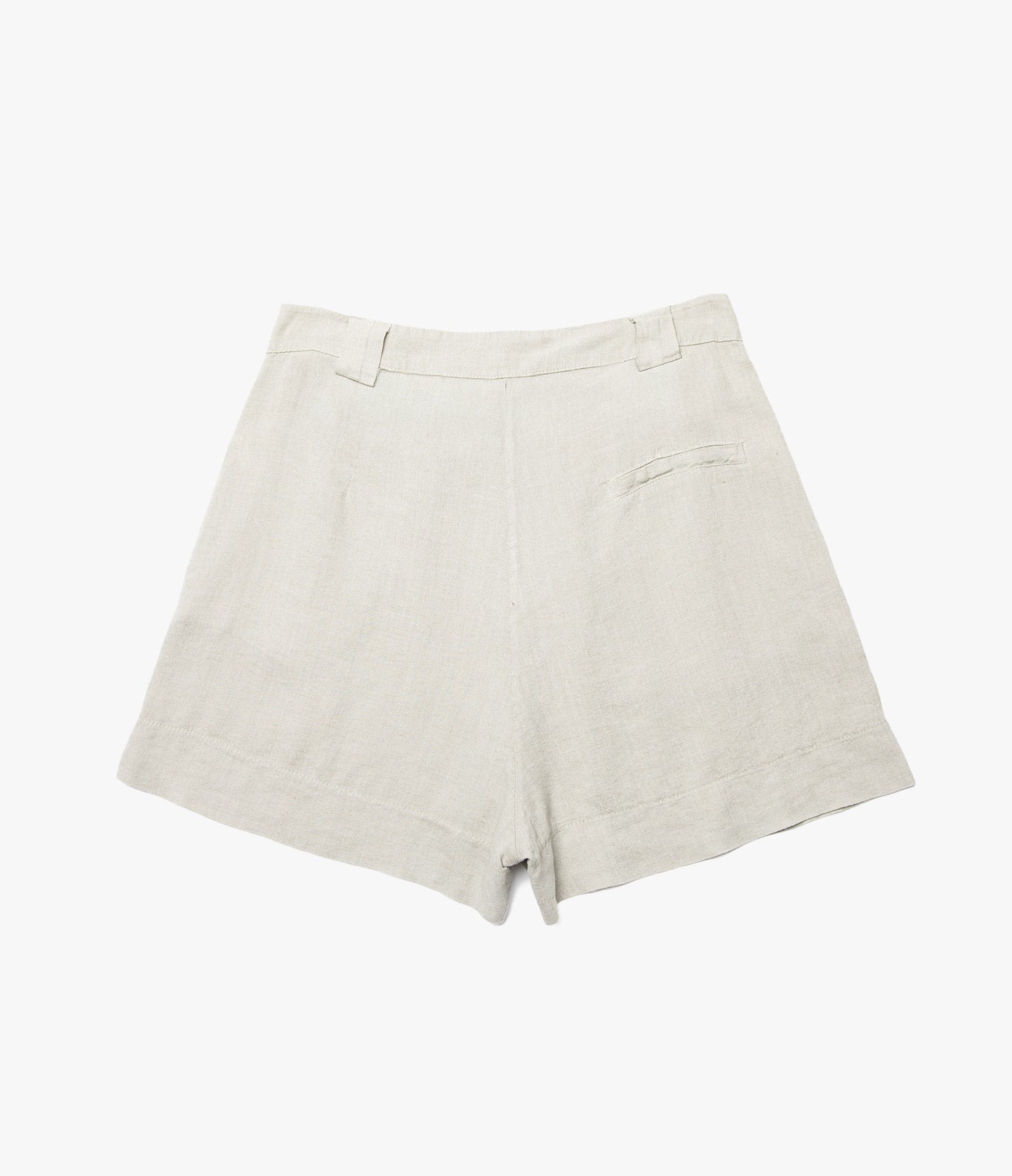 Bermuda Mujer 100% Lino Firenze Beige
