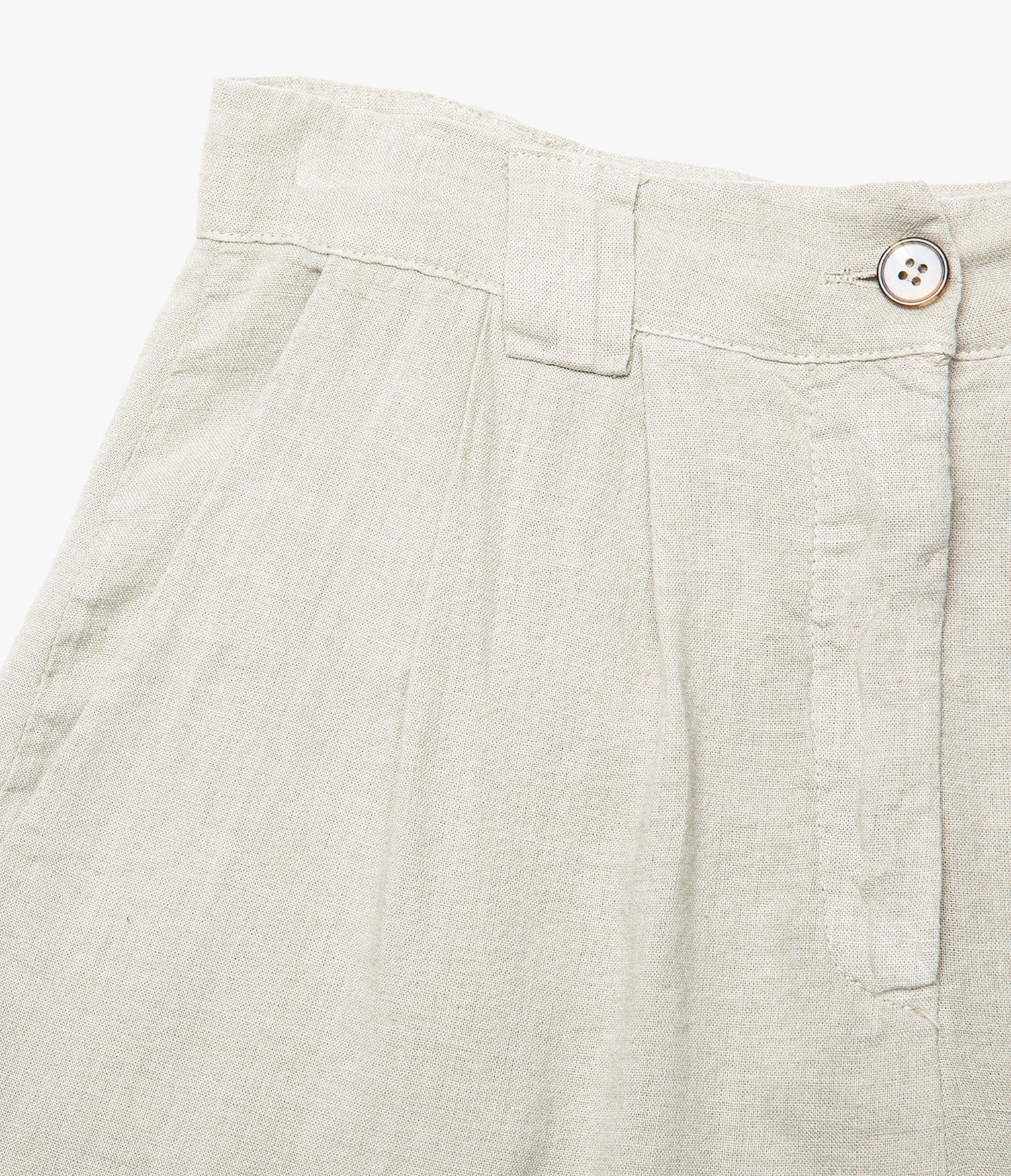 Bermuda Mujer 100% Lino Firenze Beige