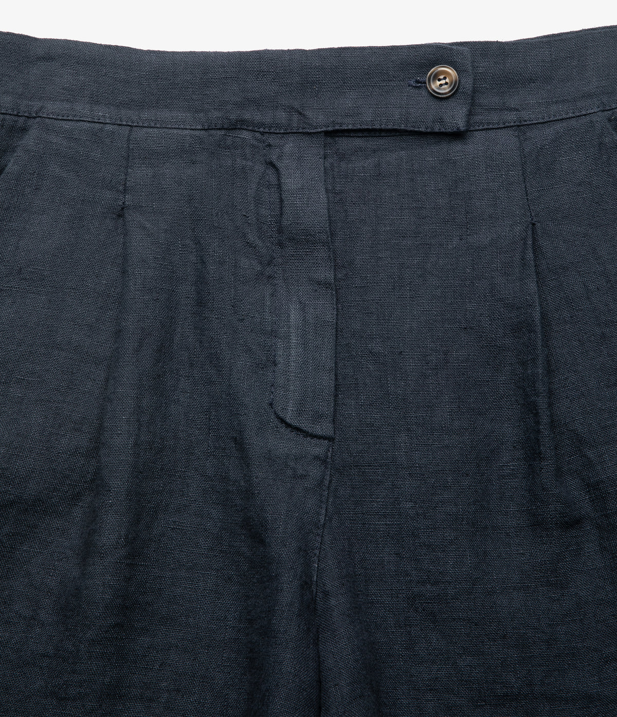 Bermuda Mujer Lino Milan Azul Marino