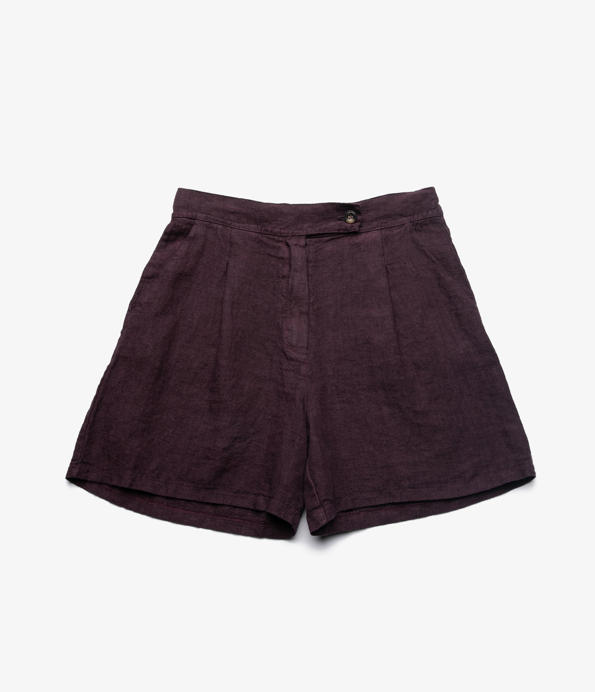 Bermuda Mujer Lino Milan Morado