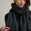 Bufanda Mujer 100% Lana Gris Marengo