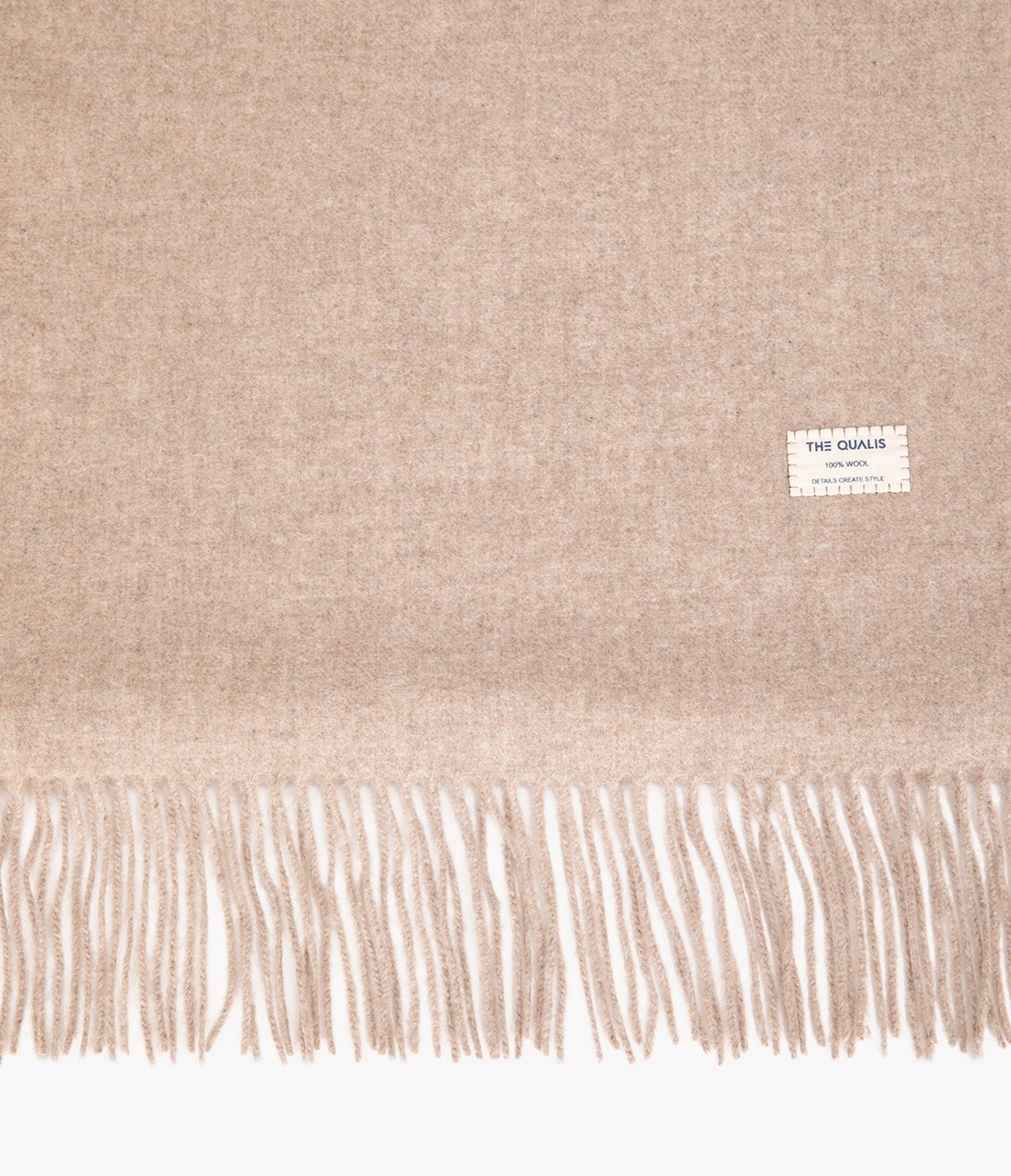Bufanda Mujer 100% Lana Beige