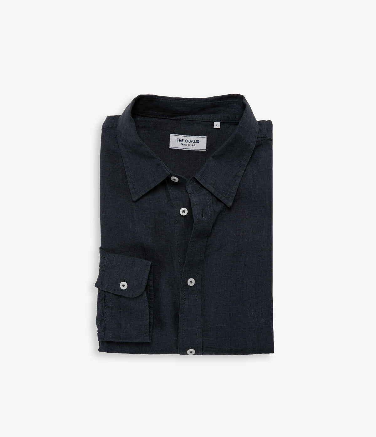Blusa Mujer Lino Azul Marino Julia