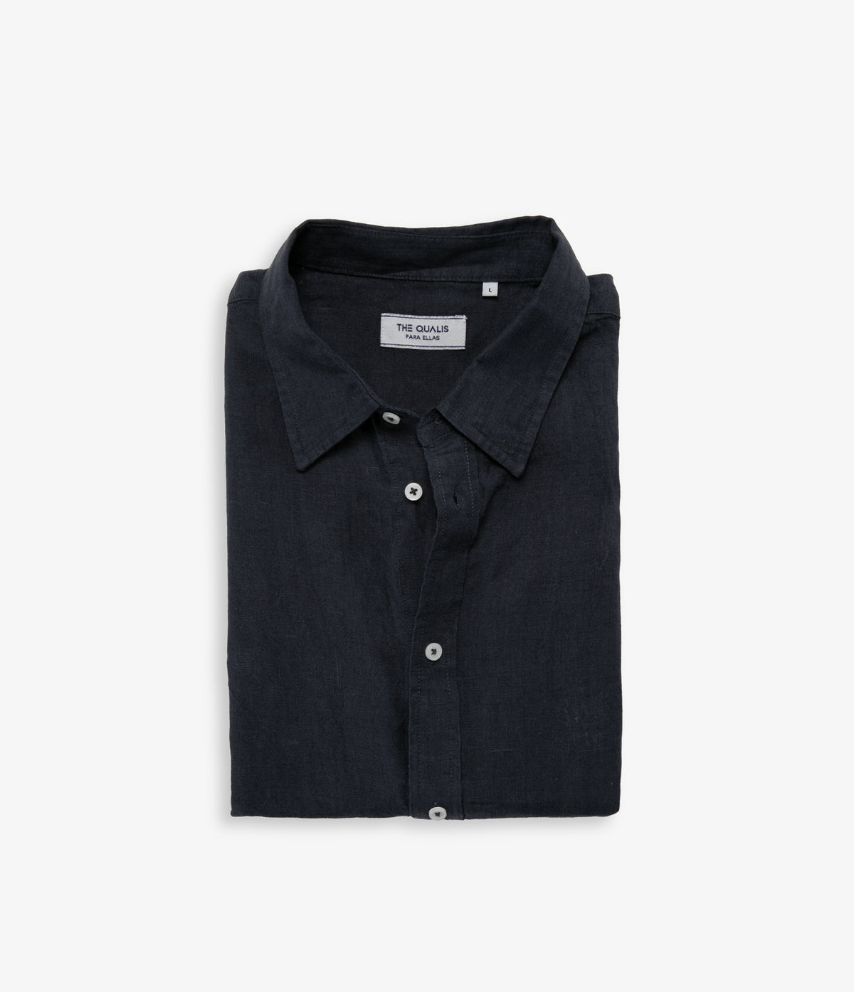 Blusa Mujer Lino Azul Marino Julia