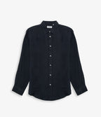 Blusa Mujer Lino Azul Marino Julia