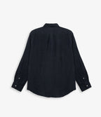Blusa Mujer Lino Azul Marino Julia