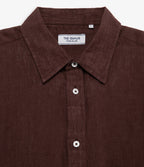 Blusa Mujer Lino Burdeo Julia