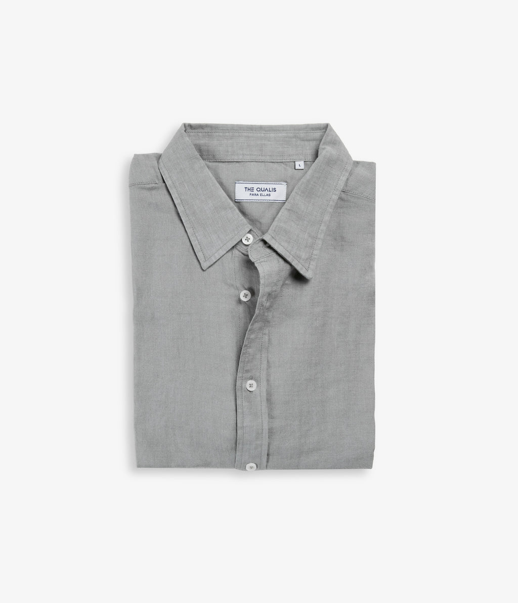 Blusa Mujer Lino Verde Julia