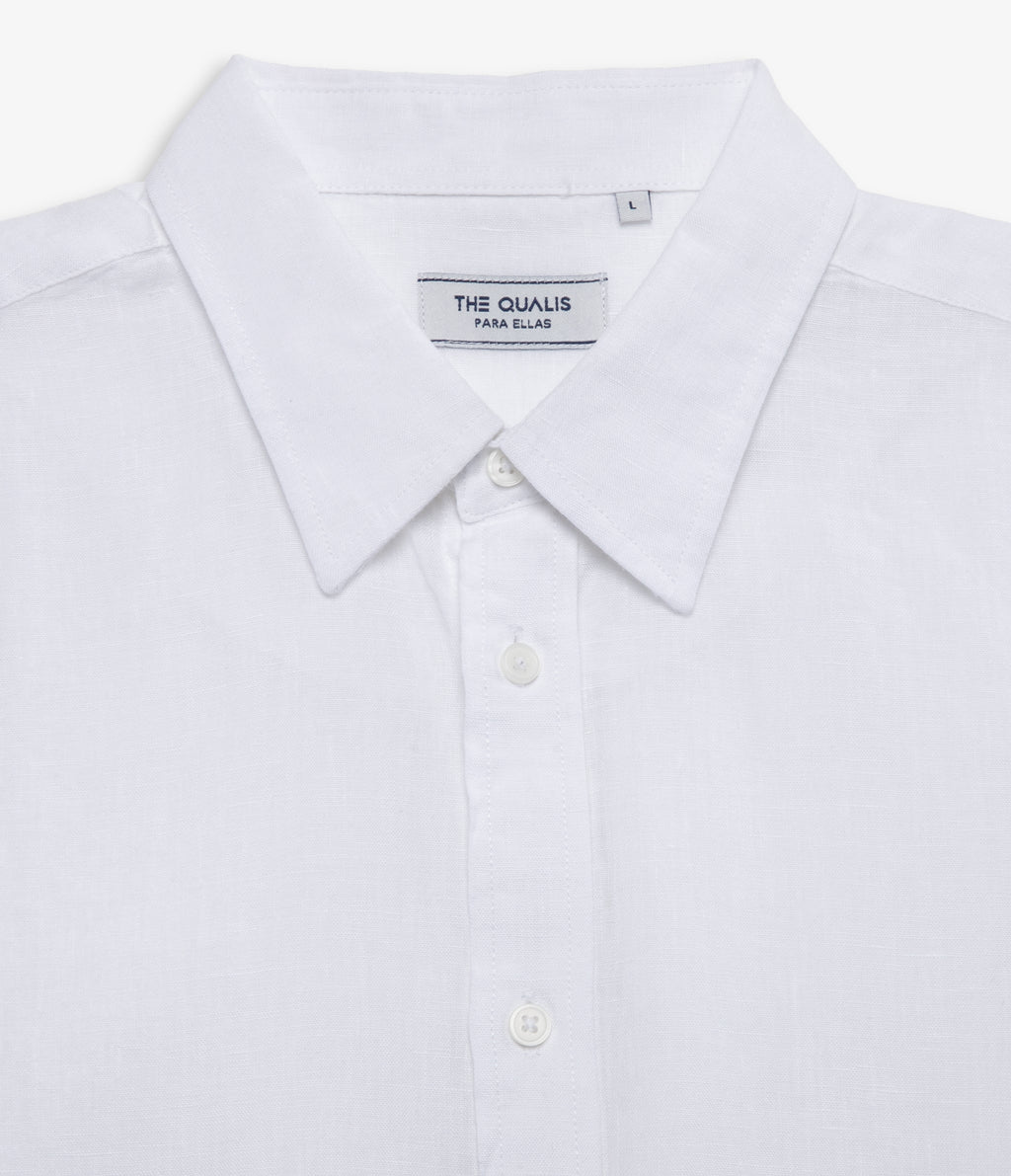 Blusa Mujer Lino Blanco Julia