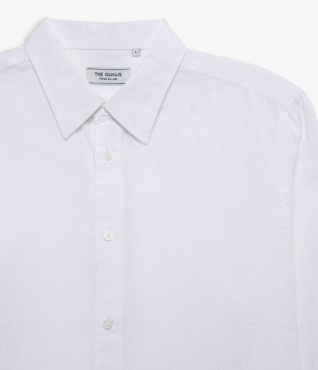 Blusa Mujer Lino Blanco Julia