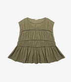 Blusa Mujer 100% Algodón Vuelos Verde