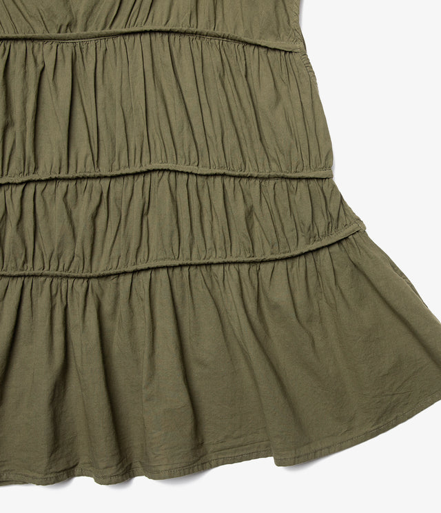 Blusa Mujer 100% Algodón Vuelos Verde