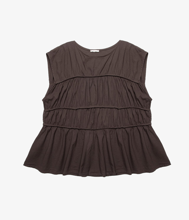 Blusa Mujer 100% Algodón Vuelos Chocolate