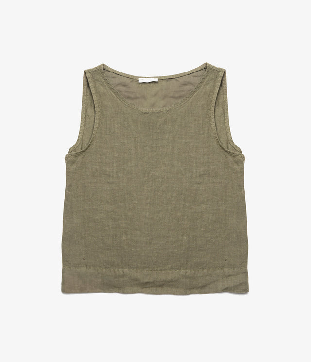 Top Mujer 100% Lino Firenze Verde