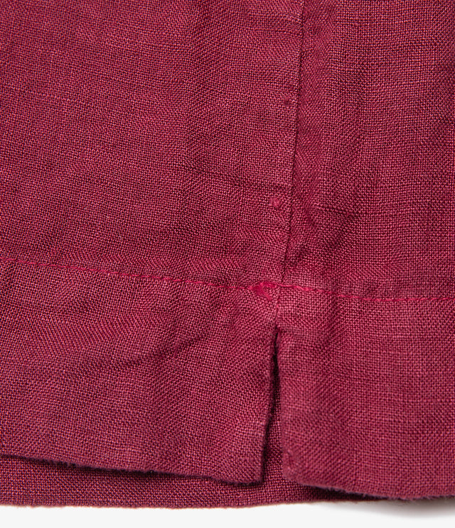 Top Mujer 100% Lino Firenze Burdeo