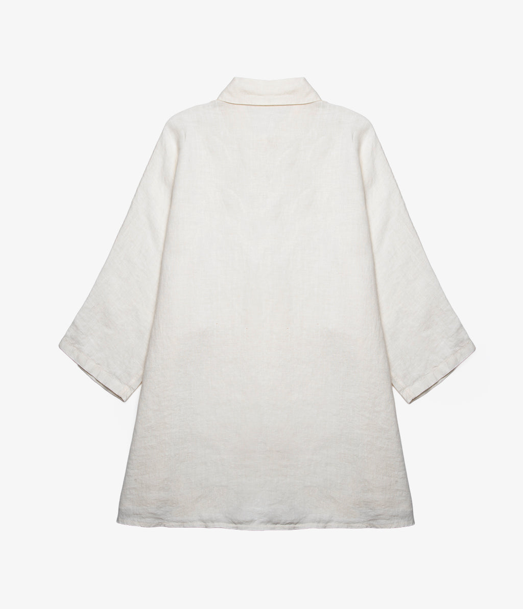 Blusa Mujer 100% Lino Taormina Blanca