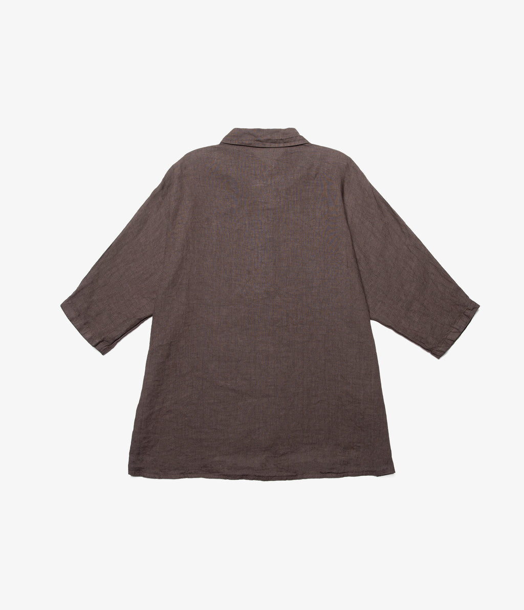 Blusa Mujer 100% Lino Taormina Café