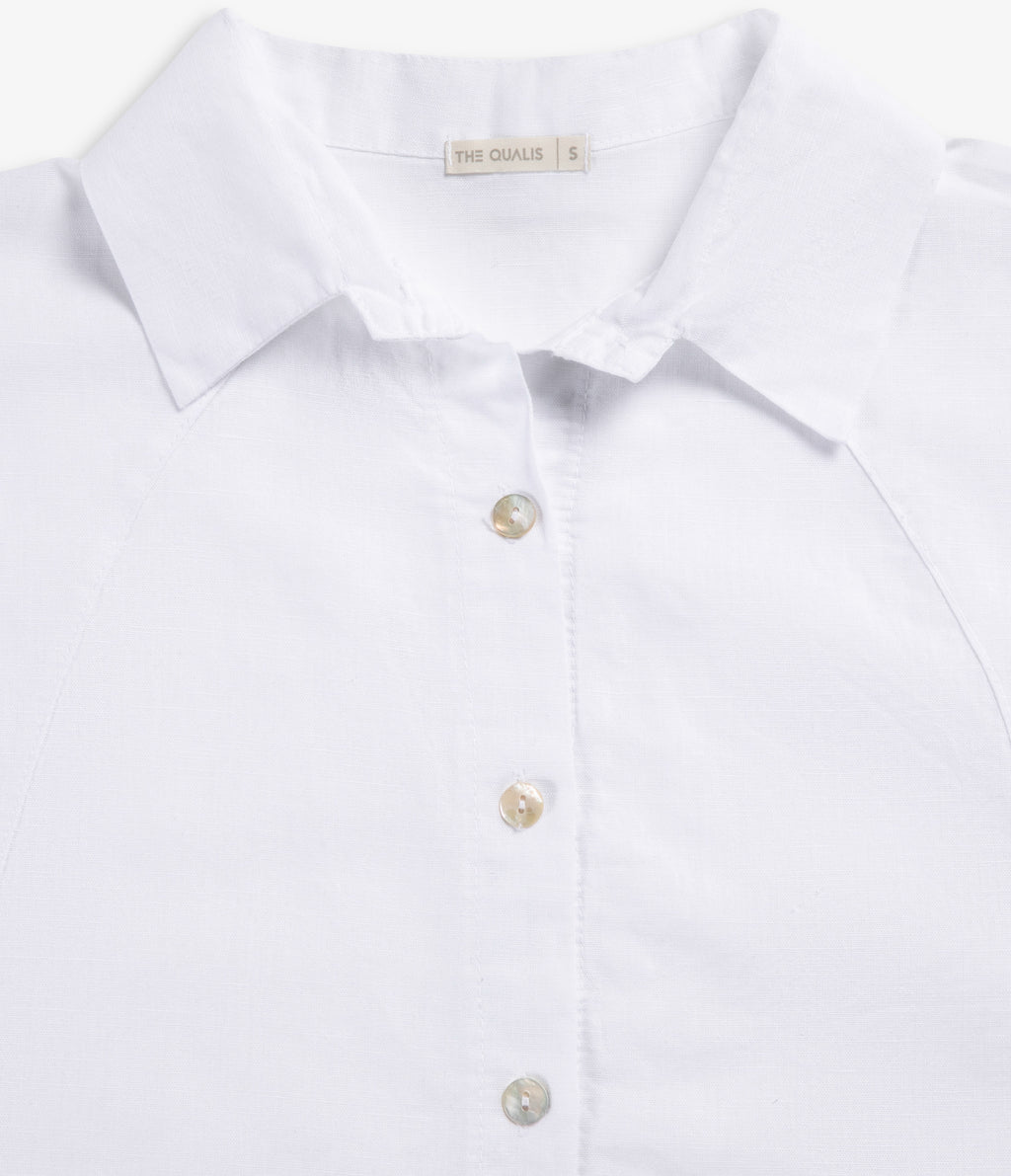 Blusa Mujer Lino Roma Blanco