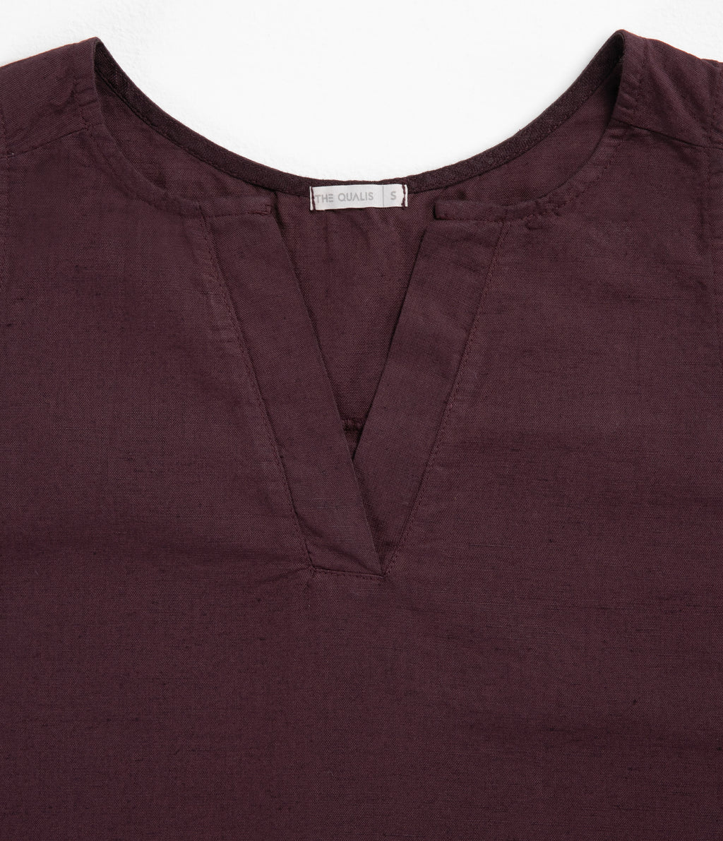 Blusa Mujer Lino Siena Morado