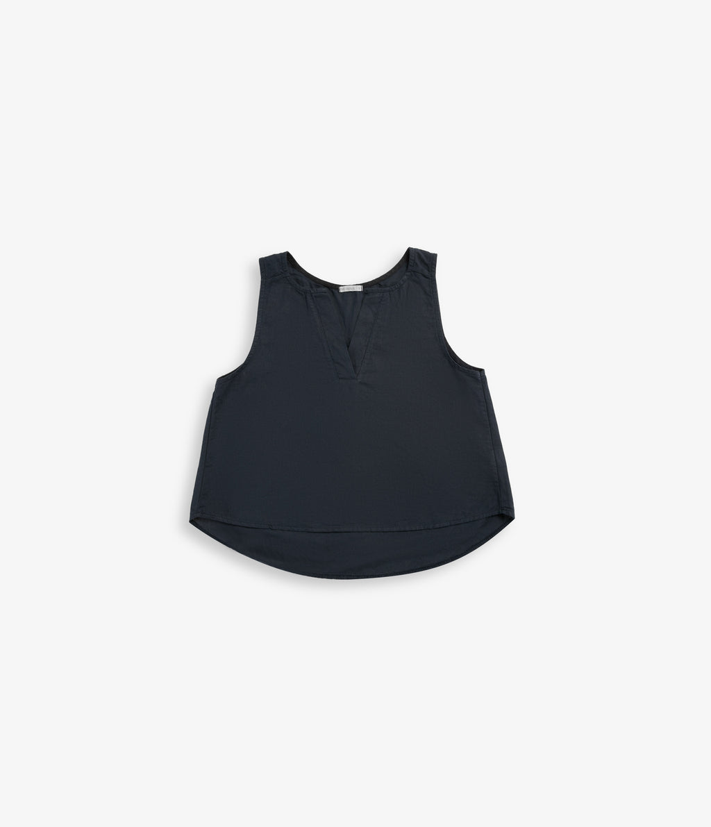 Blusa Mujer Lino Siena Azul Marino