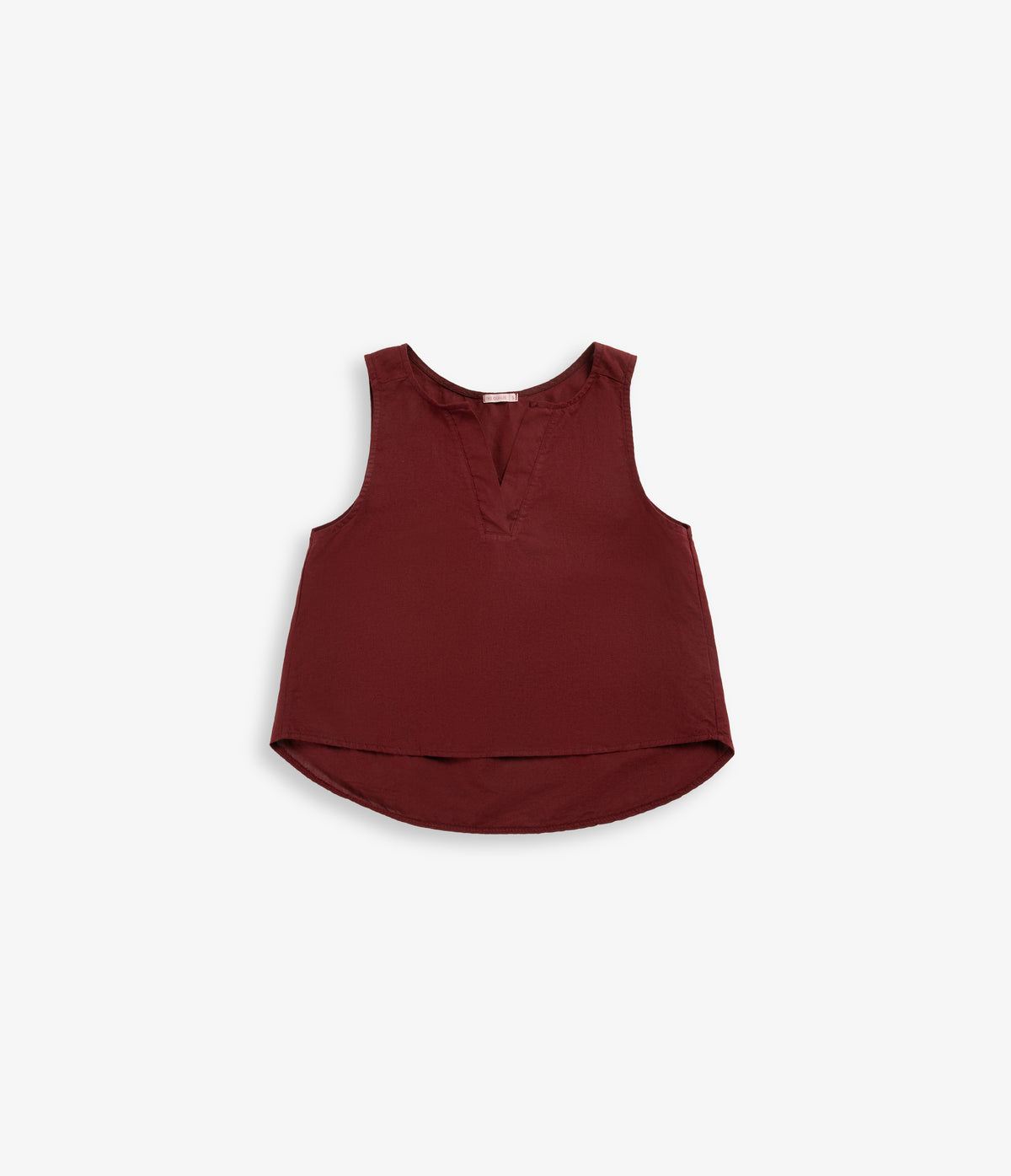 Blusa Mujer Lino Siena Burdeo