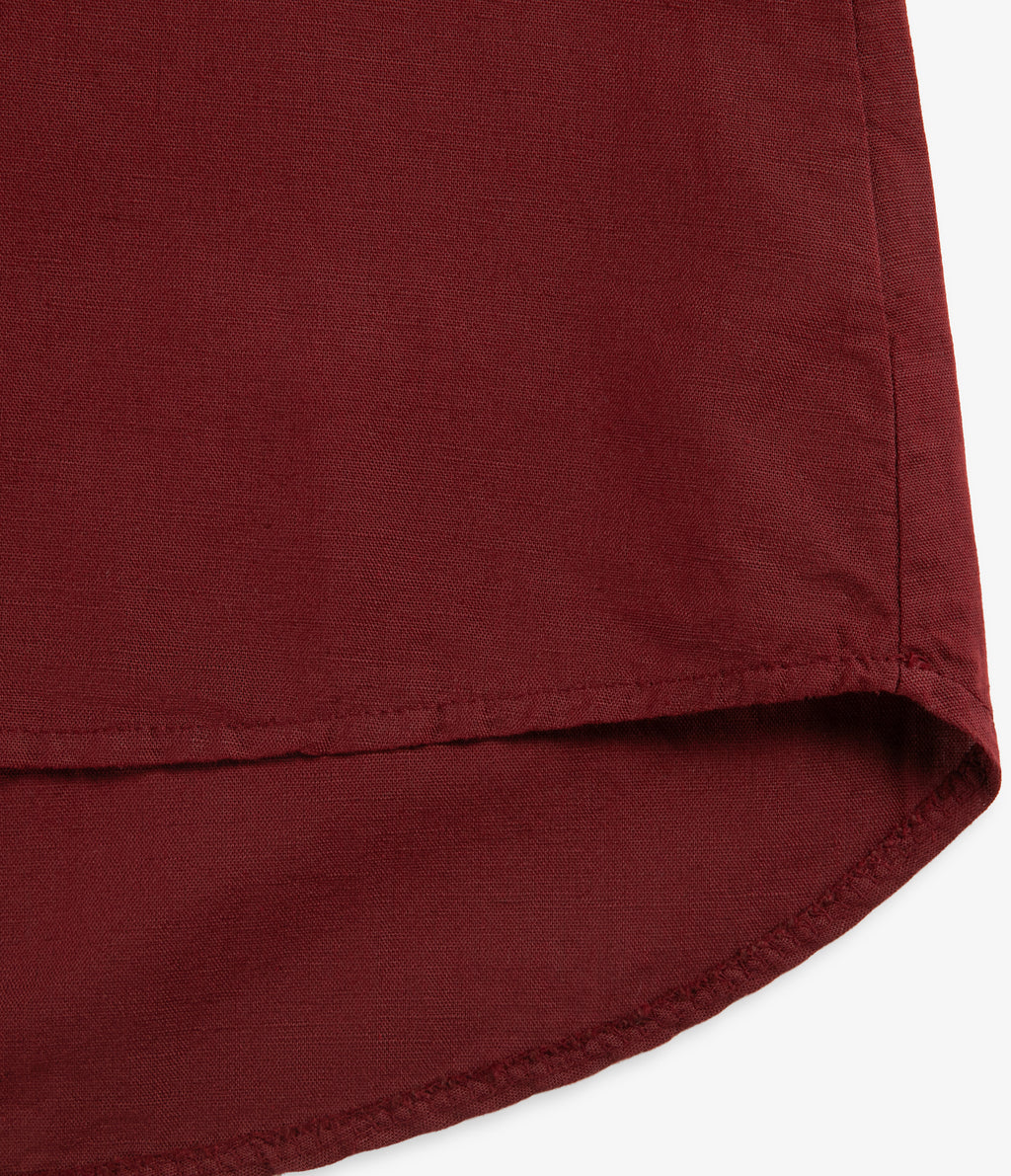 Blusa Mujer Lino Siena Burdeo