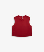 Top Mujer Lino Firenze Rojo