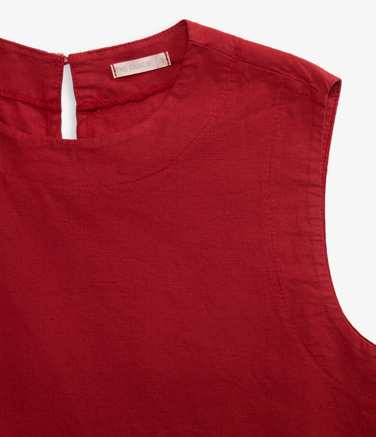 Top Mujer Lino Firenze Rojo