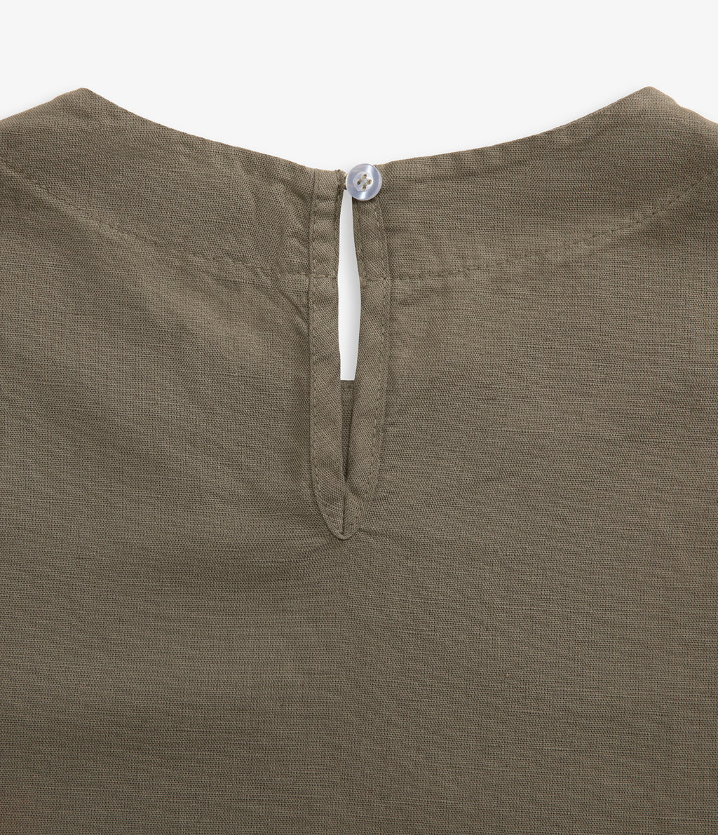 Top Mujer Lino Firenze Verde