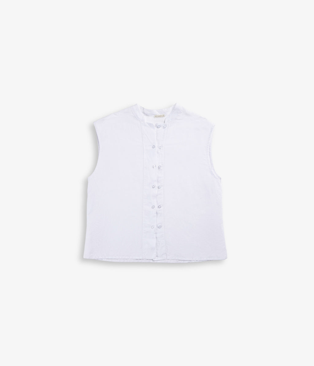 Blusa Mujer Lino Mao Blanco