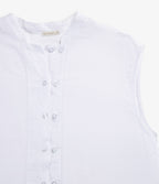 Blusa Mujer Lino Mao Blanco