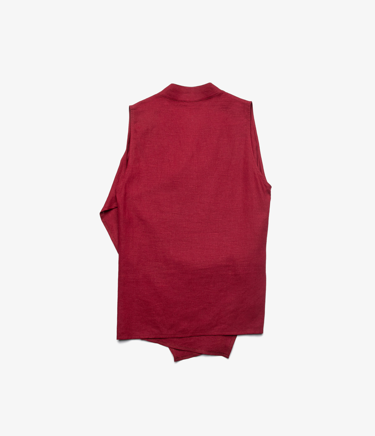 Blusa Mujer Lino Cruzada Verona Burdeo