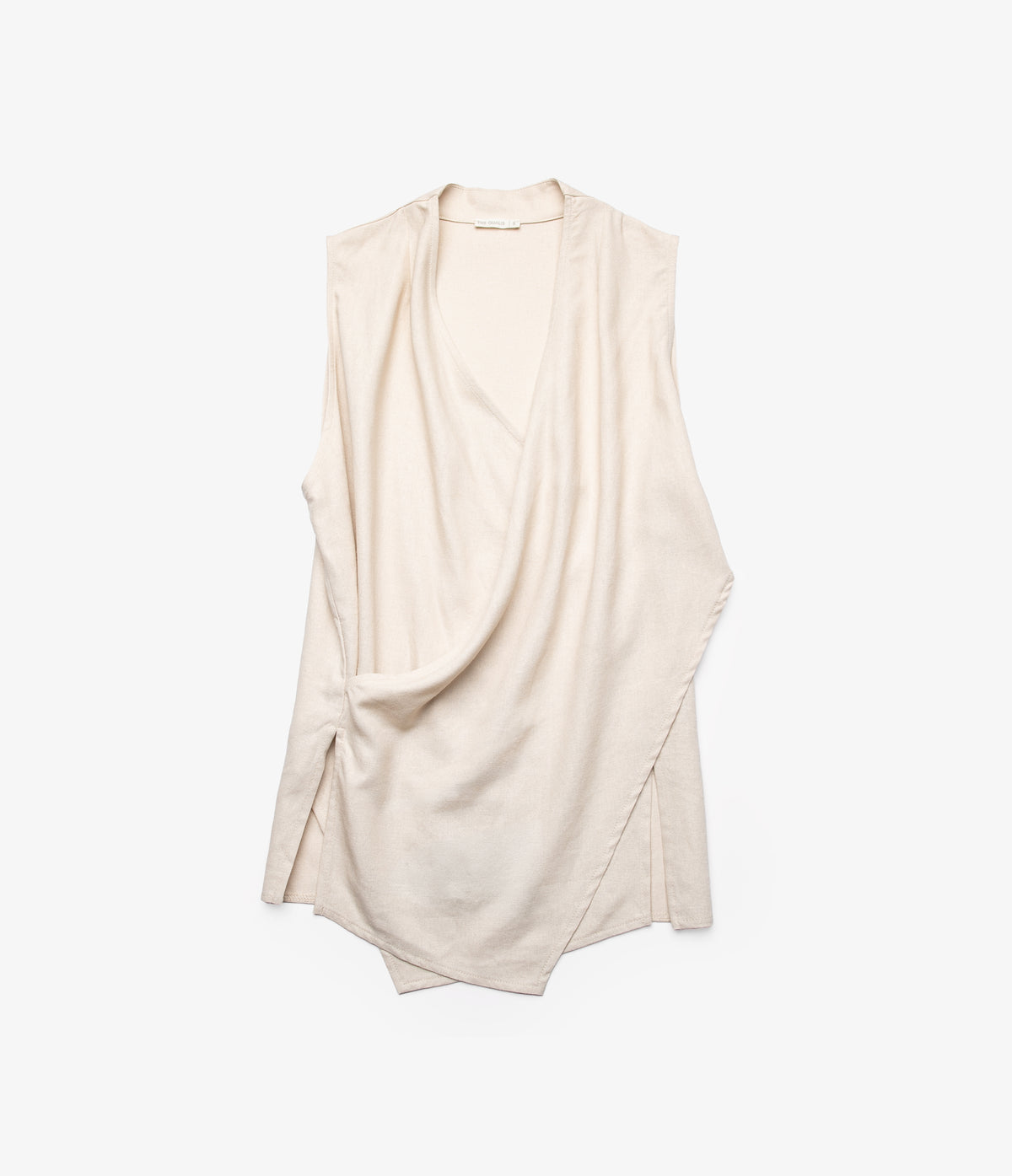 Blusa Mujer Lino Cruzada Verona Beige