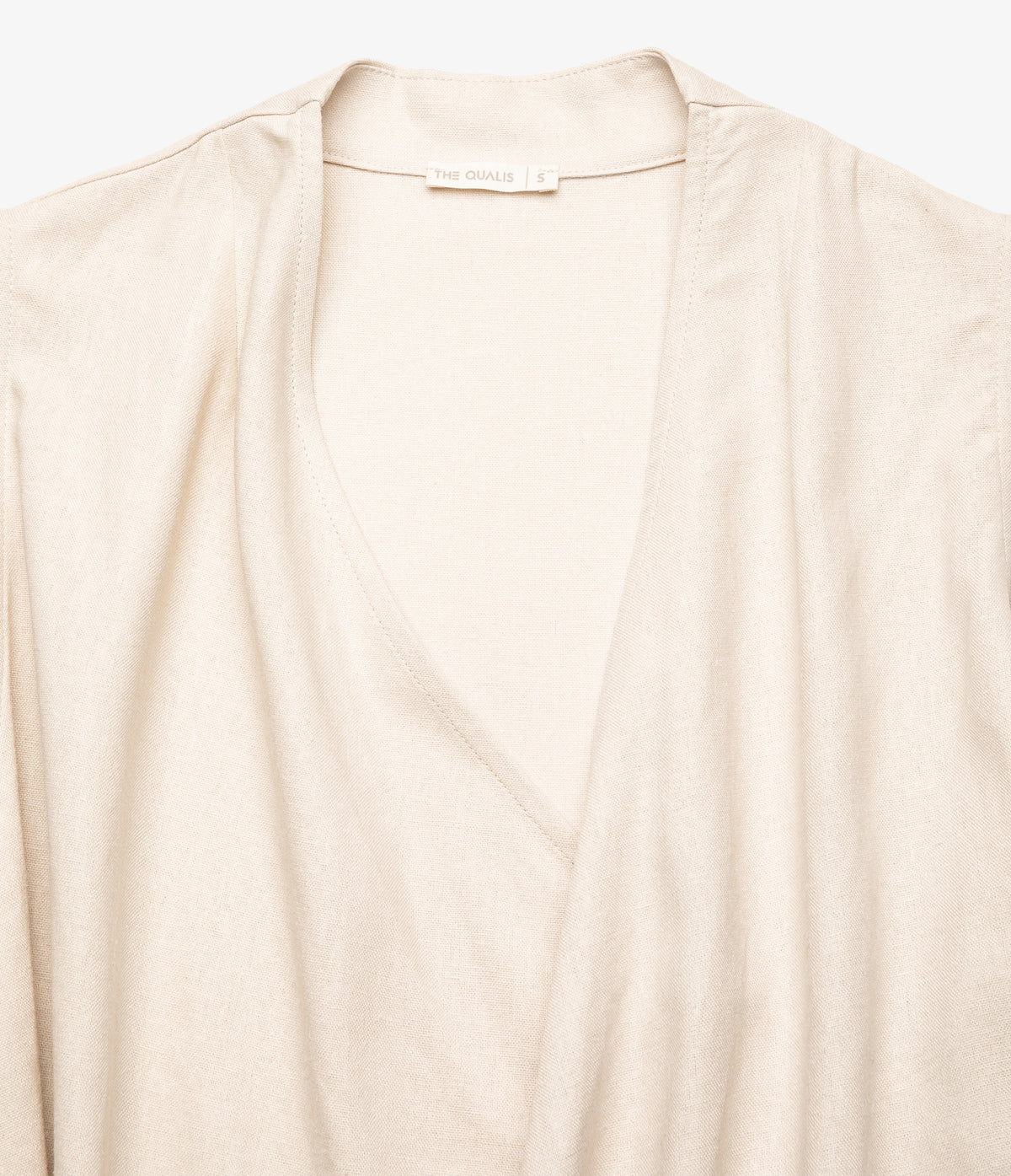 Blusa Mujer Lino Cruzada Verona Beige