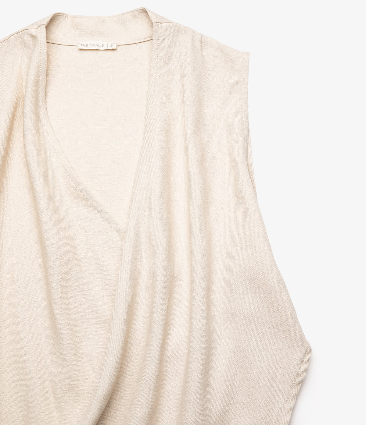 Blusa Mujer Lino Cruzada Verona Beige