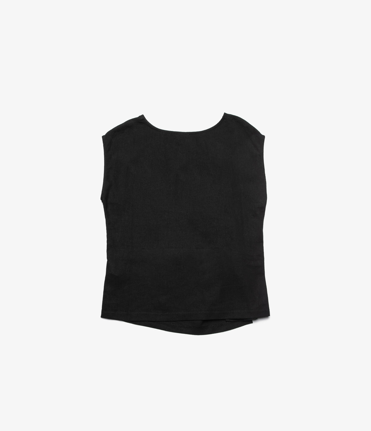 Blusa Mujer Lino Nudo Verona Negro