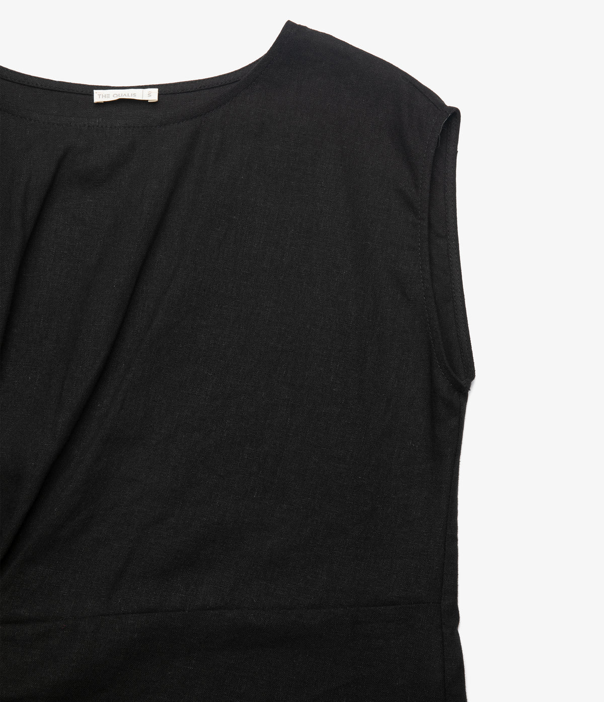 Blusa Mujer Lino Nudo Verona Negro
