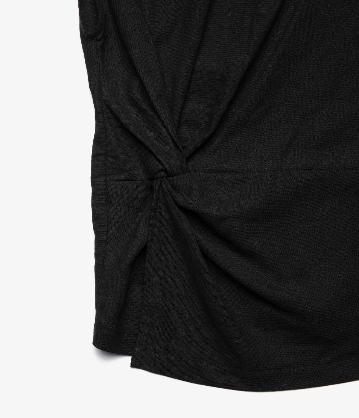 Blusa Mujer Lino Nudo Verona Negro