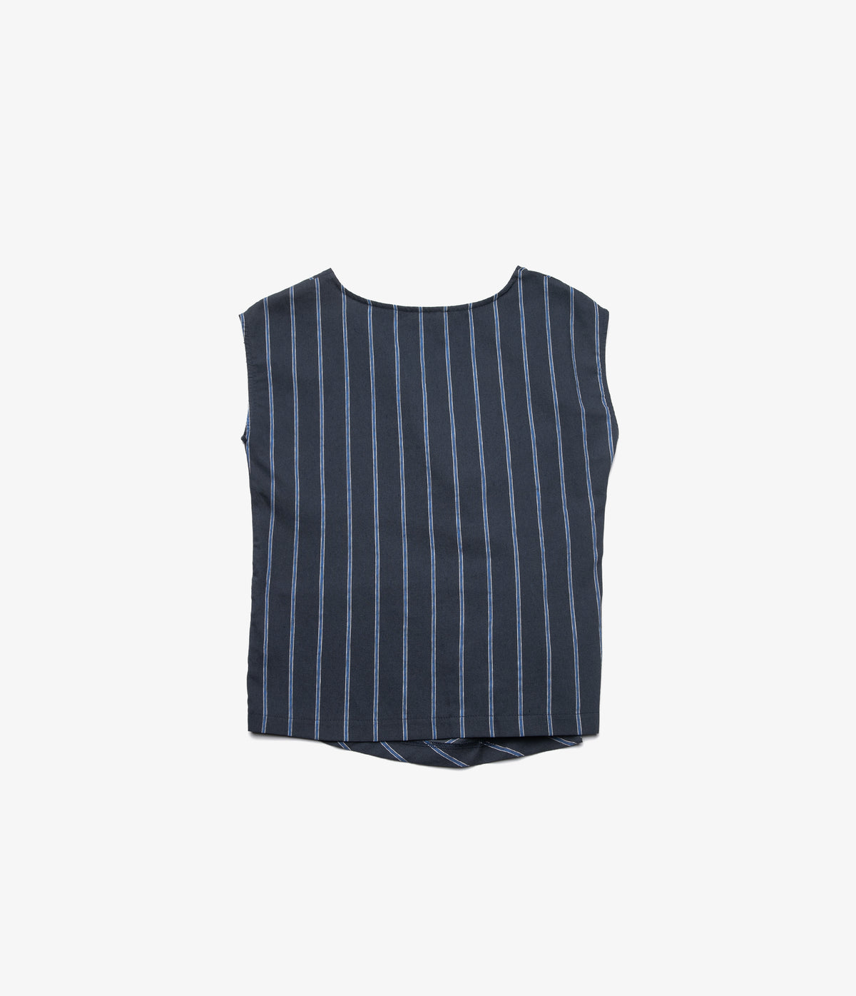 Blusa Mujer Lino Nudo Verona Azul Marino