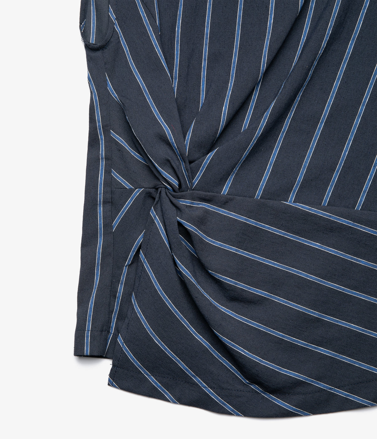 Blusa Mujer Lino Nudo Verona Azul Marino