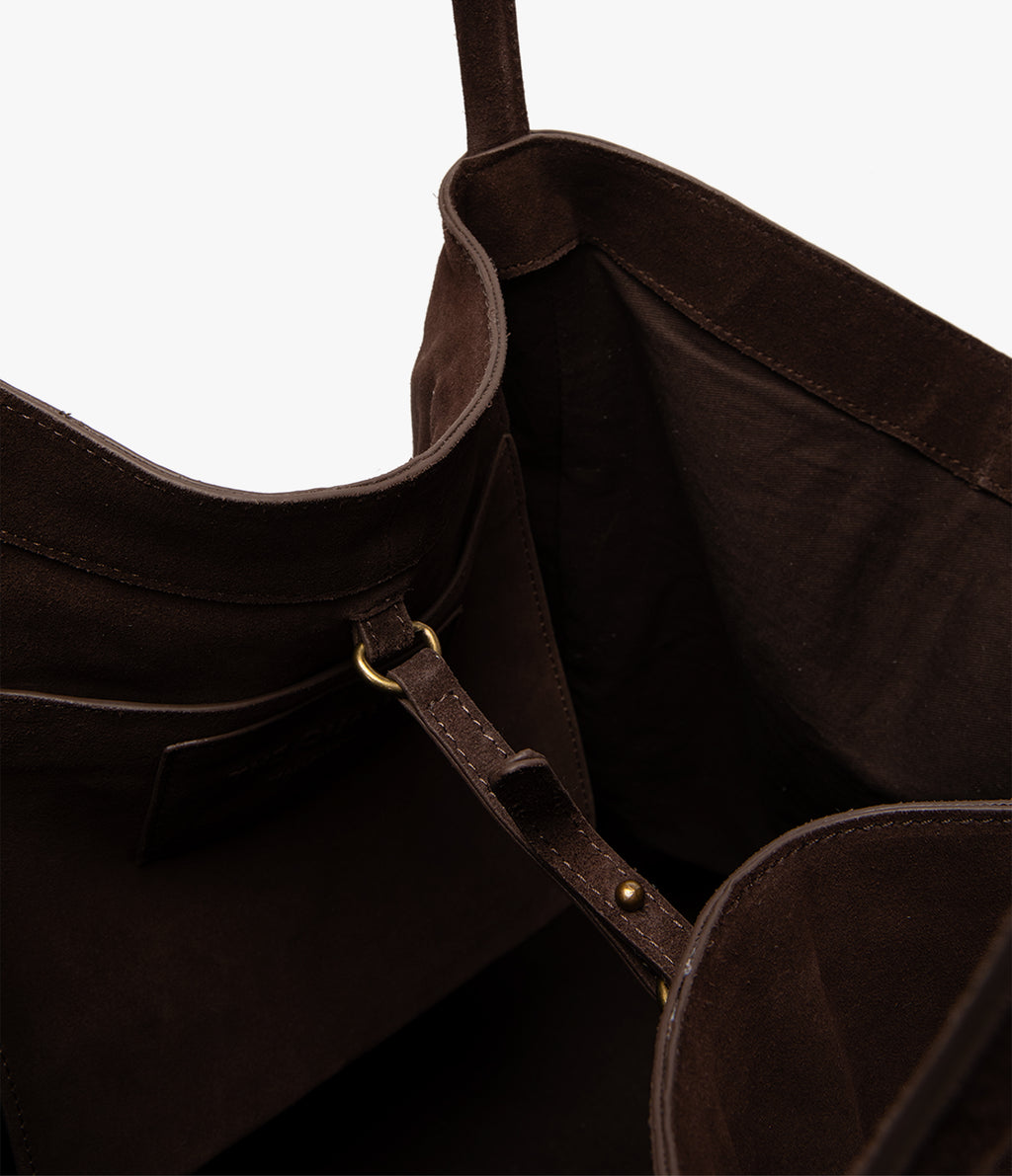 Cartera Bolso Mujer 100% Cuero Café