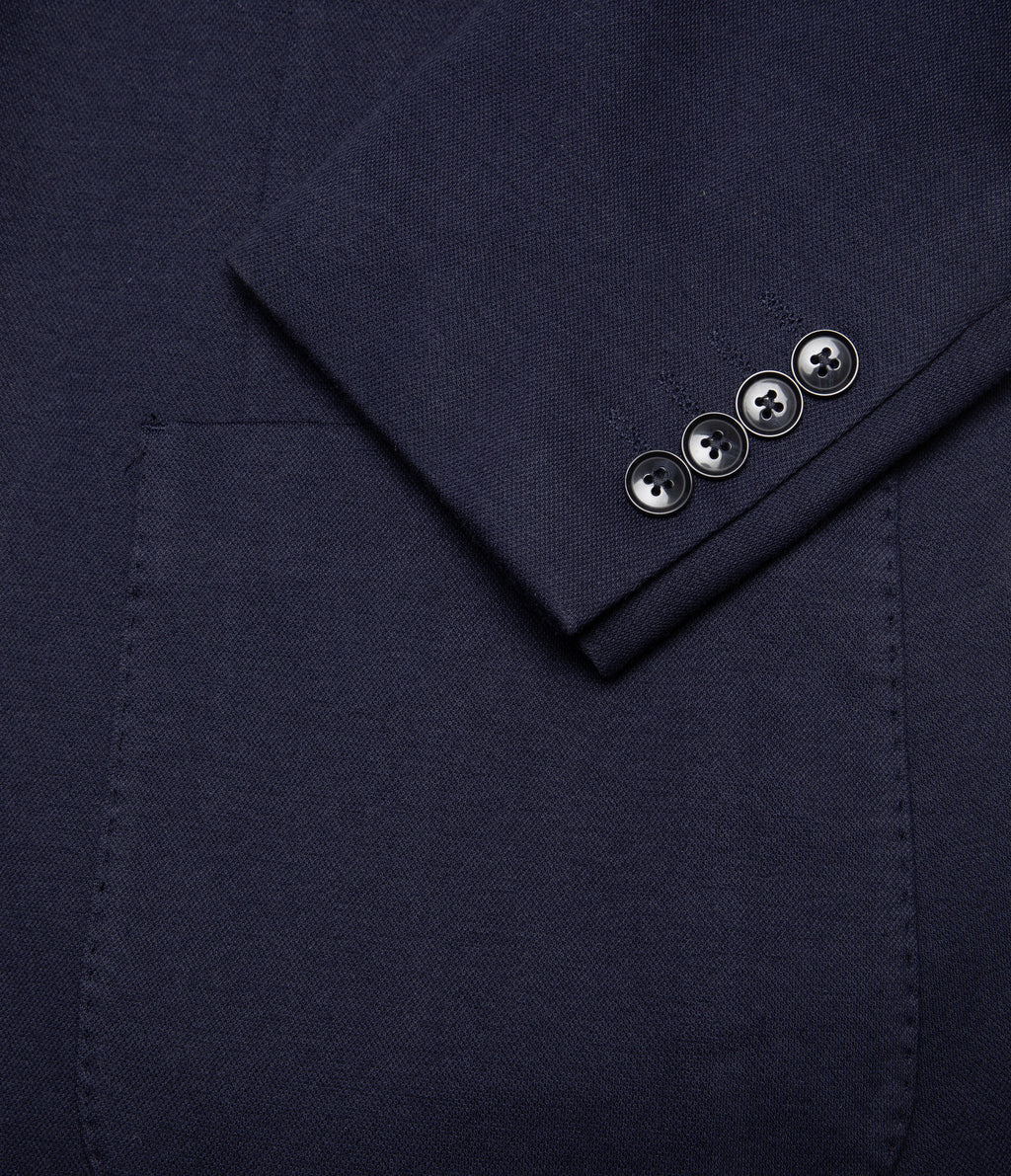 Blazer Hombre Algodón Azul Oscuro