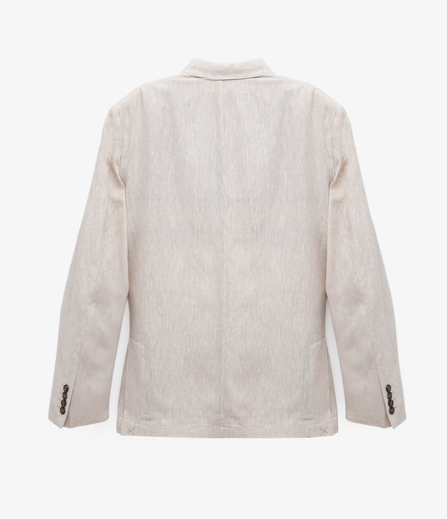 Blazer Hombre 100% Lino Beige